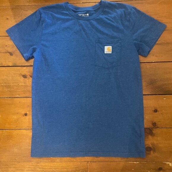 Carhartt Workwear Pocket T-Shirt Blue Shirt - Picture 3 of 7